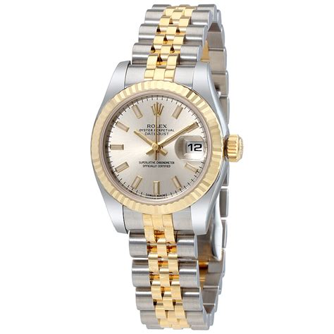 women's rolex silver and gold|rolex woman s gold watches.